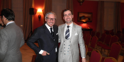 Junto al Señor Pierre Corthay, uno de los mejores zapateros del mundo.  http://www.corthay.com